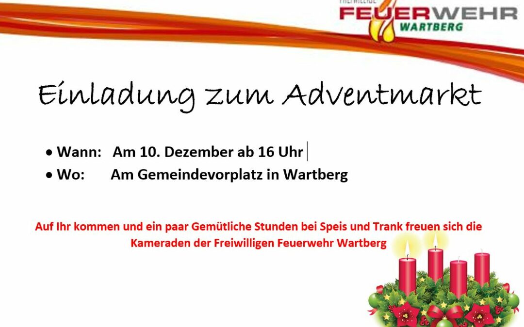 Einladung zum Adventmarkt