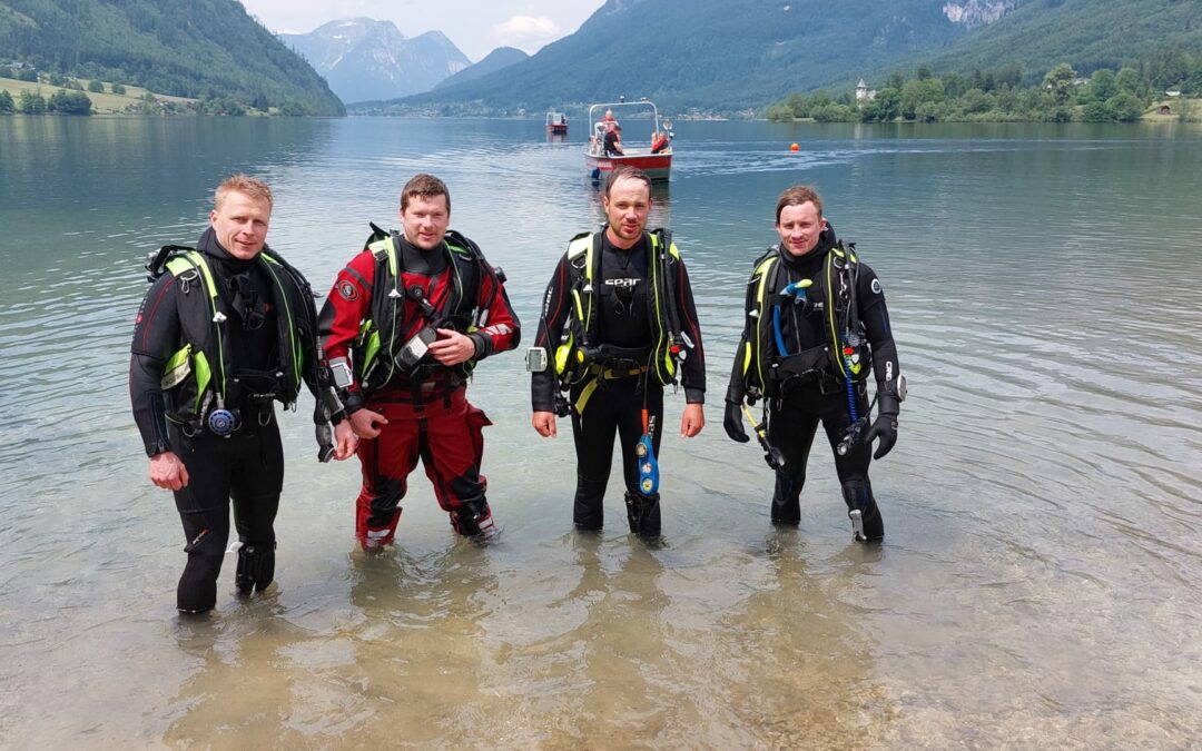 43. Taucherlager am Grundlsee