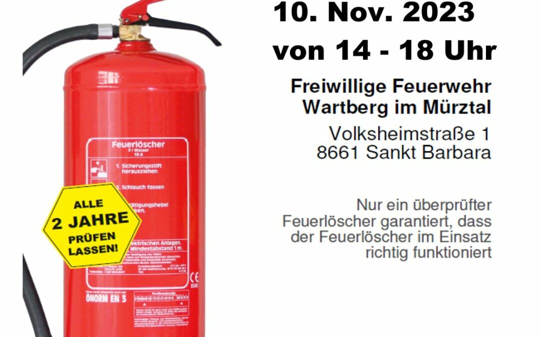 Feuerlöscherüberprüfung