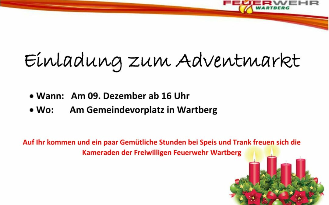 Einladung zum Adventmarkt