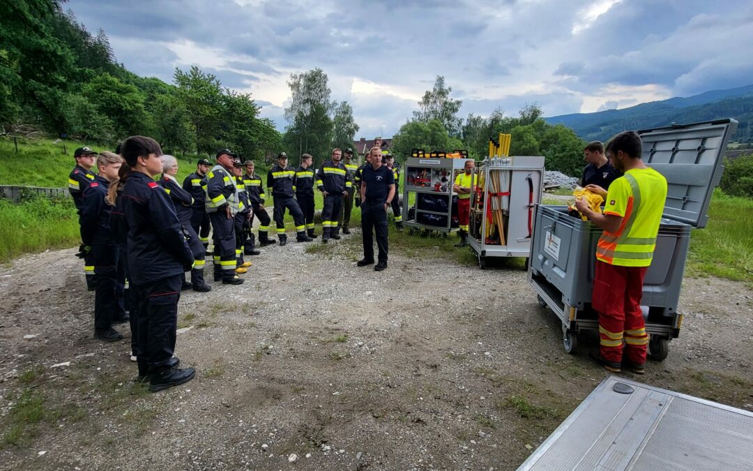 Waldbrandübung